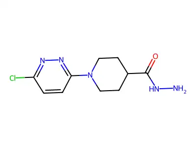 1-(6-Chloro-3-pyridazinyl)-4-piperidinecarbohydrazide structure