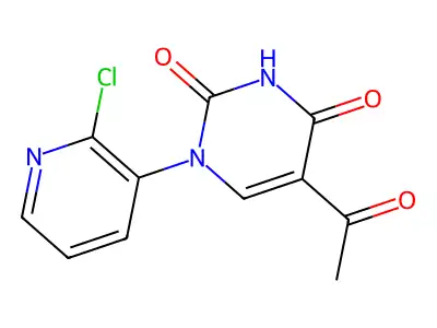 5-Acetyl-1-(2-Chloro-3-Pyridinyl)-2,4(1H,3H)-Pyrimidinedione structure