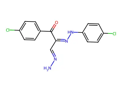 3-(4-chlorophenyl)-2-[2-(4-chlorophenyl)hydrazono]-3-oxopropanal hydrazone structure