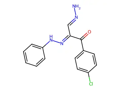1-(4-Chlorophenyl)-3-hydrazinylidene-2-(phenylhydrazinylidene)propan-1-one structure