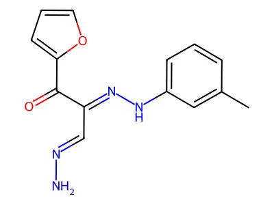 1-(FURAN-2-YL)-3-HYDRAZINYLIDENE-2-[2-(3-METHYLPHENYL)HYDRAZIN-1-YLIDENE]PROPAN-1-ONE structure