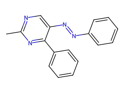 2-Methyl-4-phenyl-5-(2-phenyldiazenyl)pyrimidine structure