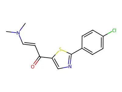 1-[2-(4-Chlorophenyl)-1,3-thiazol-5-yl]-3-(dimethylamino)prop-2-en-1-one structure