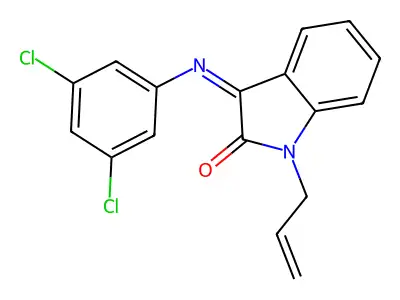 3-(3,5-Dichlorophenyl)imino-1-prop-2-enylindol-2-one structure