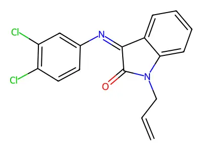 3-(3,4-Dichlorophenyl)imino-1-prop-2-enylindol-2-one structure