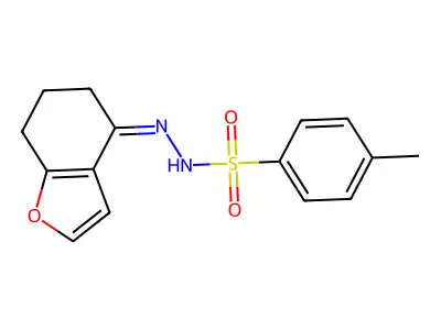 N'-[6,7-dihydro-1-benzofuran-4(5H)-yliden]-4-methylbenzenesulfonohydrazide structure
