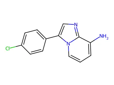 3-(4-Chlorophenyl)imidazo[1,2-a]pyridin-8-ylamine structure