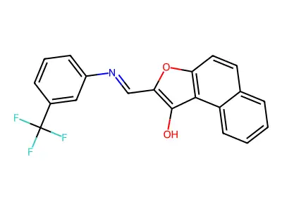 2-{[3-(trifluoromethyl)anilino]methylene}naphtho[2,1-b]furan-1(2H)-one structure