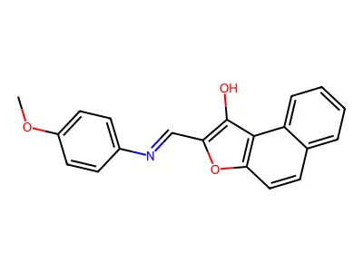 2-[(4-methoxyanilino)methylene]naphtho[2,1-b]furan-1(2H)-one structure
