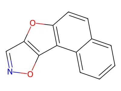 Naphtho[1',2':4,5]furo[2,3-d]isoxazole structure