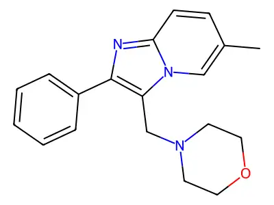 6-Methyl-3-(morpholinomethyl)-2-phenylimidazo[1,2-a]pyridine structure