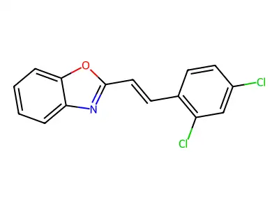 2-[2-(2,4-Dichlorophenyl)ethenyl]-1,3-benzoxazole structure
