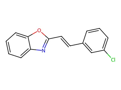 2-[2-(3-Chlorophenyl)ethenyl]-1,3-benzoxazole structure