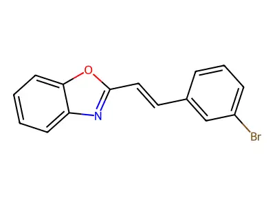 2-[2-(3-Bromophenyl)ethenyl]-1,3-benzoxazole structure