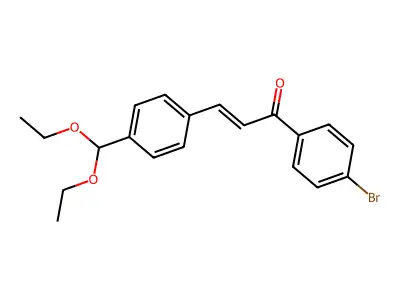 1-(4-Bromophenyl)-3-[4-(diethoxymethyl)phenyl]-2-propen-1-one structure