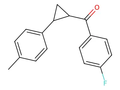 (4-Fluorophenyl)[2-(4-methylphenyl)cyclopropyl]methanone structure