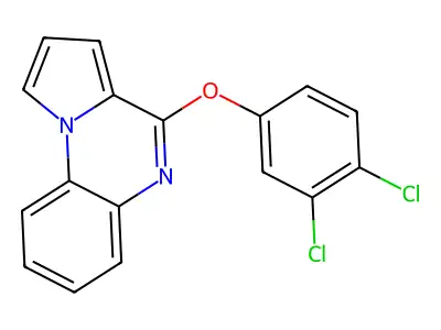 4-(3,4-Dichlorophenoxy)pyrrolo[1,2-a]quinoxaline structure
