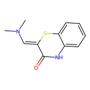 (2E)-2-(dimethylaminomethylidene)-4H-1,4-benzothiazin-3-one structure