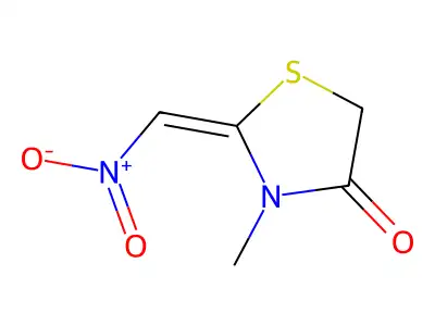 3-Methyl-2-(nitromethylidene)-1,3-thiazolidin-4-one structure