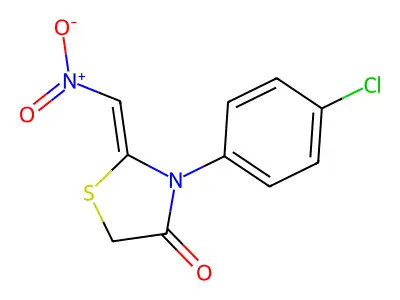 3-(4-Chlorophenyl)-2-(nitromethylidene)-1,3-thiazolidin-4-one structure
