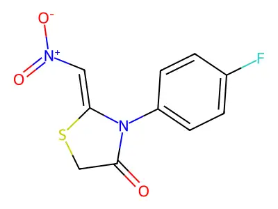 3-(4-Fluorophenyl)-2-(nitromethylidene)-1,3-thiazolidin-4-one structure