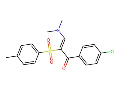 1-(4-Chlorophenyl)-3-(dimethylamino)-2-(4-methylphenyl)sulfonylprop-2-en-1-one structure