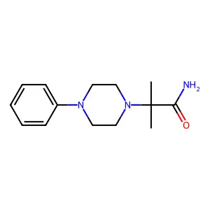 2-Methyl-2-(4-phenylpiperazin-1-yl)propanamide structure