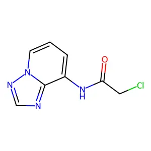 2-chloro-N-[1,2,4]triazolo[1,5-a]pyridin-8-ylacetamide structure