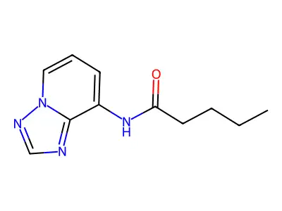 N-[1,2,4]triazolo[1,5-a]pyridin-8-ylpentanamide structure