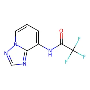 2,2,2-trifluoro-N-[1,2,4]triazolo[1,5-a]pyridin-8-ylacetamide structure