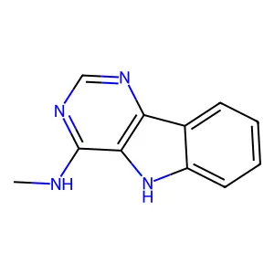 N-methyl-5H-pyrimido[5,4-b]indol-4-amine structure