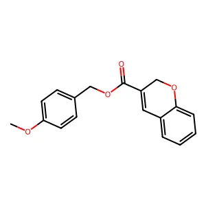 4-methoxybenzyl 2H-chromene-3-carboxylate structure