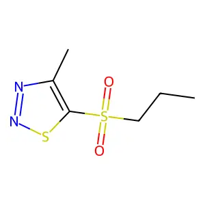 4-Methyl-1,2,3-thiadiazol-5-yl propyl sulfone structure