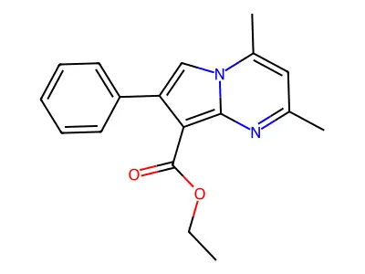 Ethyl 2,4-dimethyl-7-phenylpyrrolo[1,2-a]pyrimidine-8-carboxylate structure
