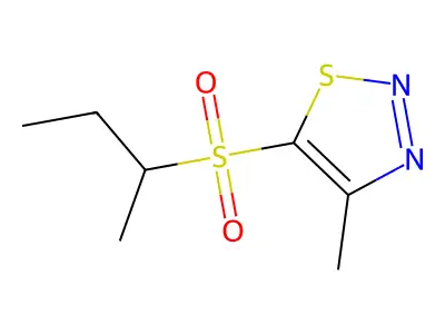 5-(Sec-butylsulfonyl)-4-methyl-1,2,3-thiadiazole structure