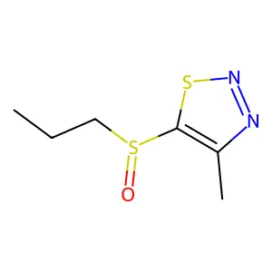 4-Methyl-1,2,3-thiadiazol-5-yl propyl sulfoxide structure