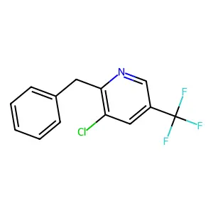 2-Benzyl-3-chloro-5-(trifluoromethyl)pyridine structure