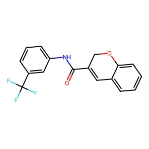 N-[3-(trifluoromethyl)phenyl]-2H-chromene-3-carboxamide structure