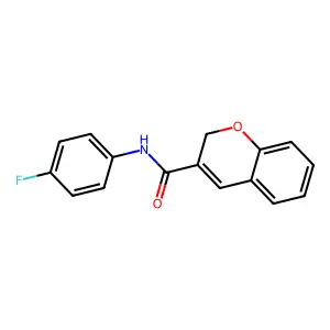 N-(4-fluorophenyl)-2H-chromene-3-carboxamide structure