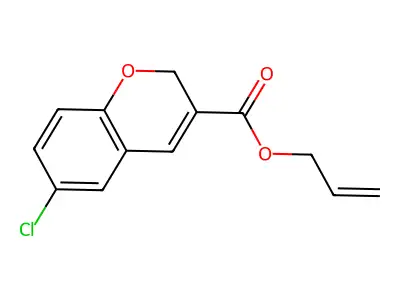 allyl 6-chloro-2H-chromene-3-carboxylate structure