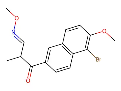 1-(5-Bromo-6-methoxynaphthalen-2-yl)-3-methoxyimino-2-methylpropan-1-one structure