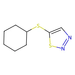 5-(Cyclohexylsulfanyl)-1,2,3-thiadiazole structure
