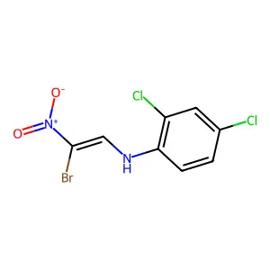 N-[(E)-2-bromo-2-nitroethenyl]-2,4-dichloroaniline structure