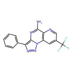 3-Phenyl-8-(trifluoromethyl)pyrido[2,3-e][1,2,3]triazolo[1,5-a]pyrimidin-5-amine structure