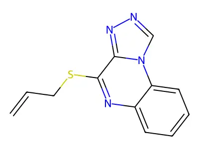 4-(2-Propen-1-ylthio)[1,2,4]triazolo[4,3-a]quinoxaline structure