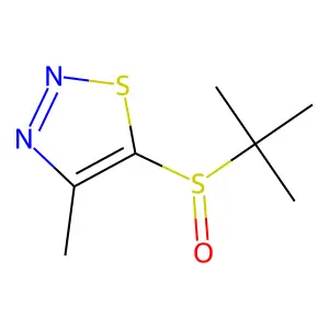 5-(Tert-butylsulfinyl)-4-methyl-1,2,3-thiadiazole structure