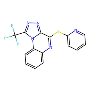 4-(2-Pyridinylsulfanyl)-1-(trifluoromethyl)[1,2,4]triazolo[4,3-a]quinoxaline structure