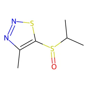 5-(Isopropylsulfinyl)-4-methyl-1,2,3-thiadiazole structure
