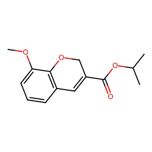 propan-2-yl 8-methoxy-2H-chromene-3-carboxylate structure
