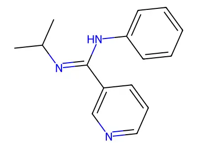N'-isopropyl-N-phenyl-3-pyridinecarboximidamide structure